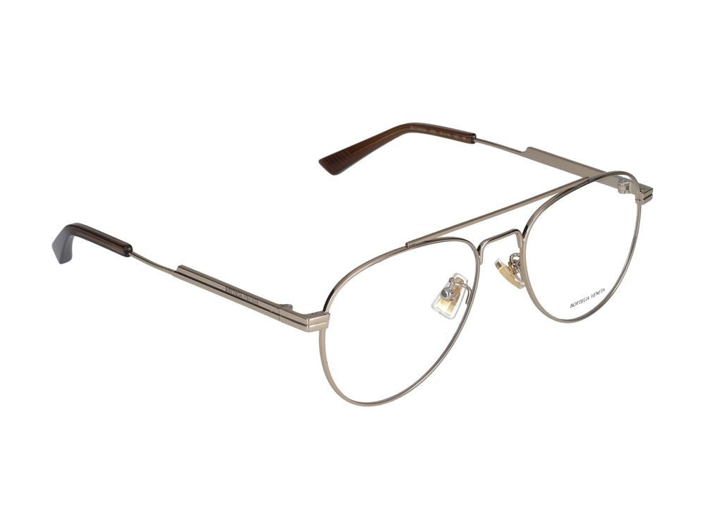 Bottega Veneta Eyeglasses Bv1340ok 003 Gold Gold Transparent 54/18/145