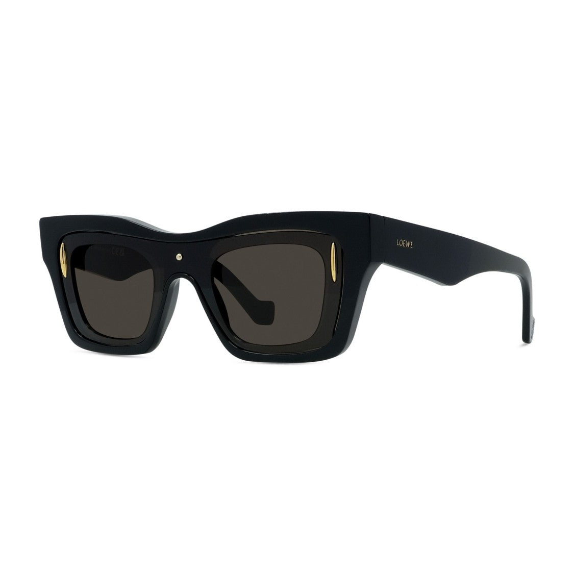 Loewe Lw40169i Bold Rectangular Acetate Sunglasses