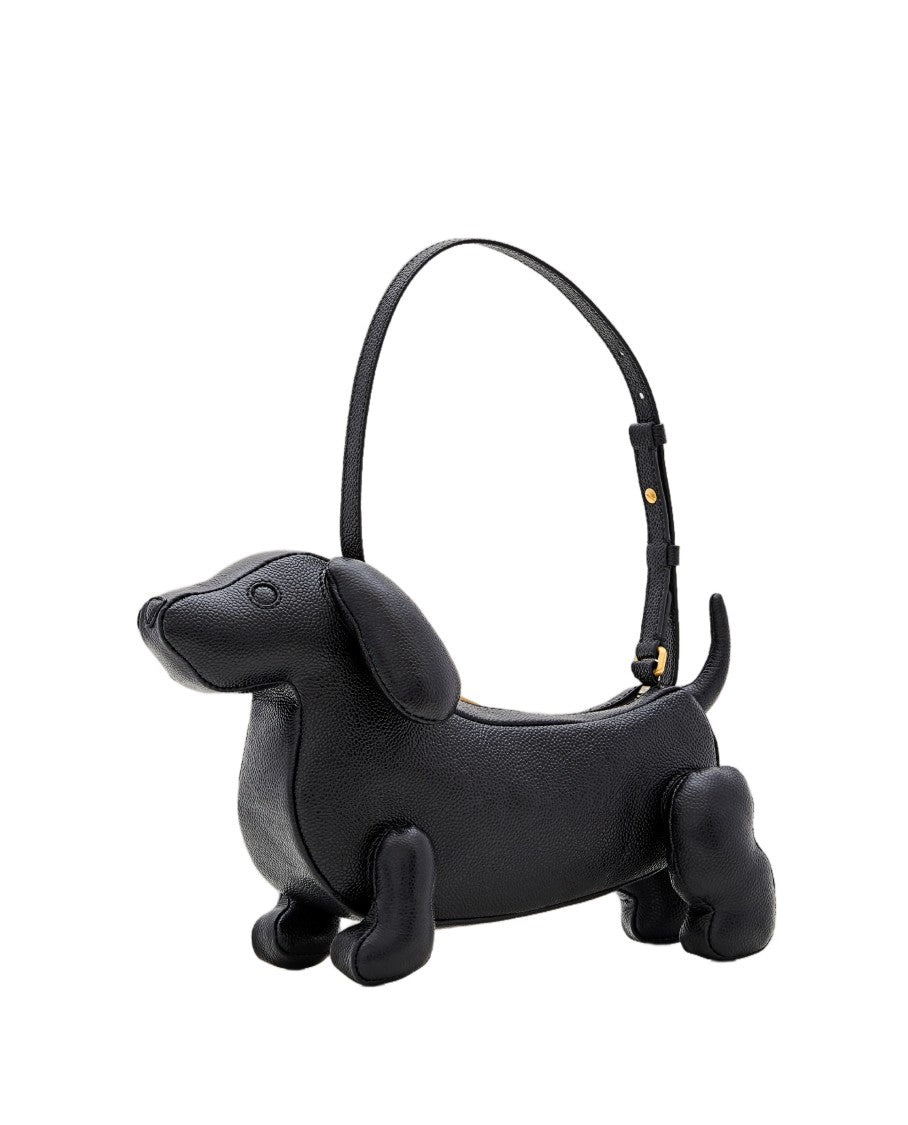 Thom Browne Textured Leather Dachshund-Inspired Shoulder Bag