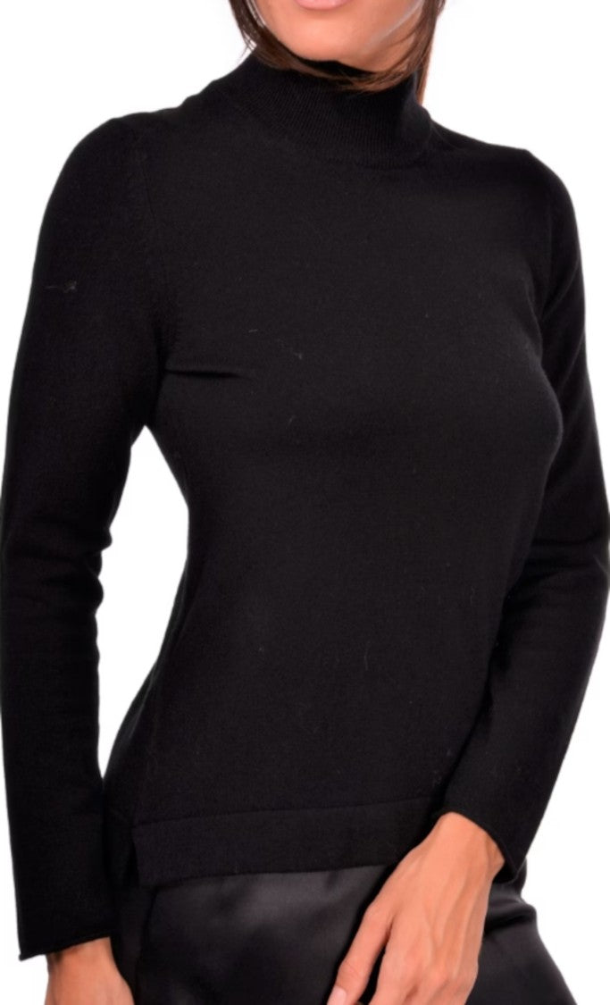 Paolo Fiorillo Capri Mock Neck Knit Top