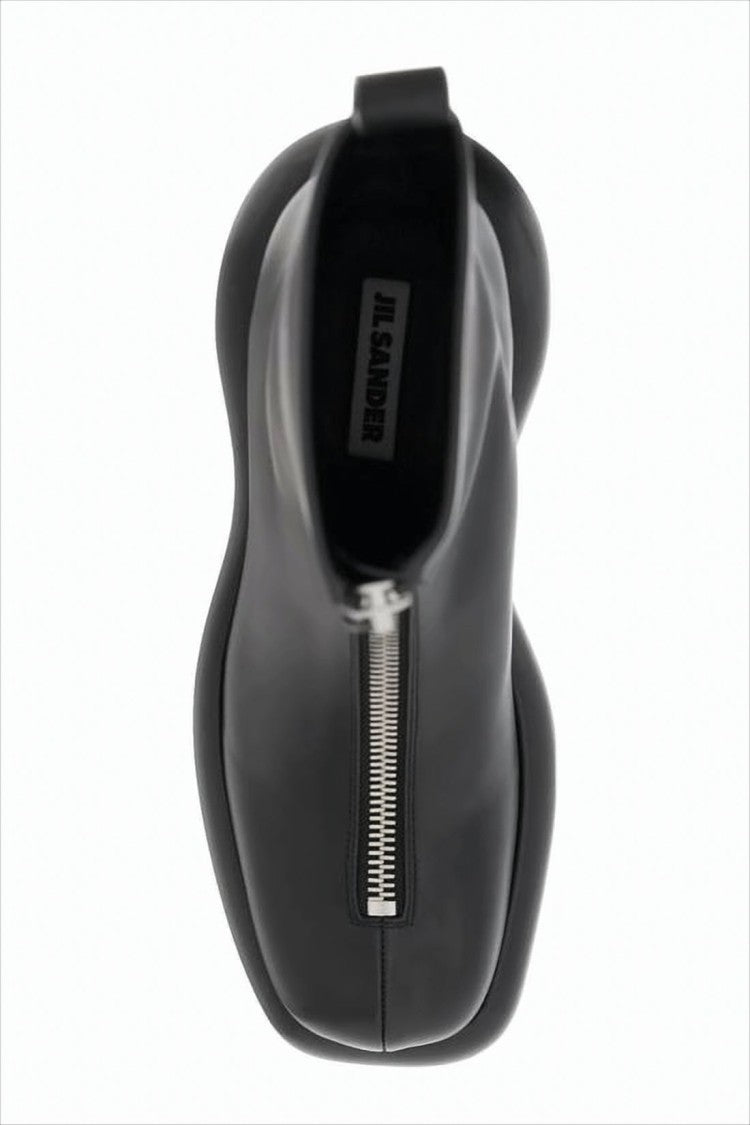 Jil Sander Smooth Leather Boots With Distinctive Rounded Sole