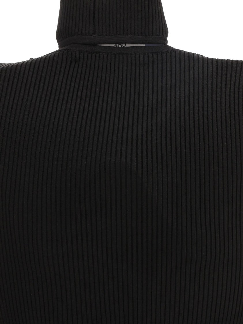Coperni Black Turtleneck With Shoulder Cut-Out Details