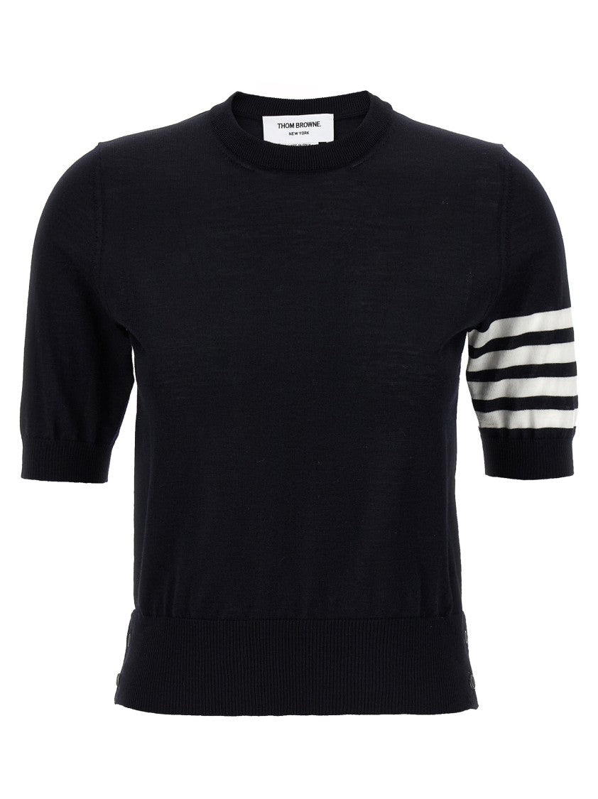 Thom Browne 4-Bar' Wool T-Shirt