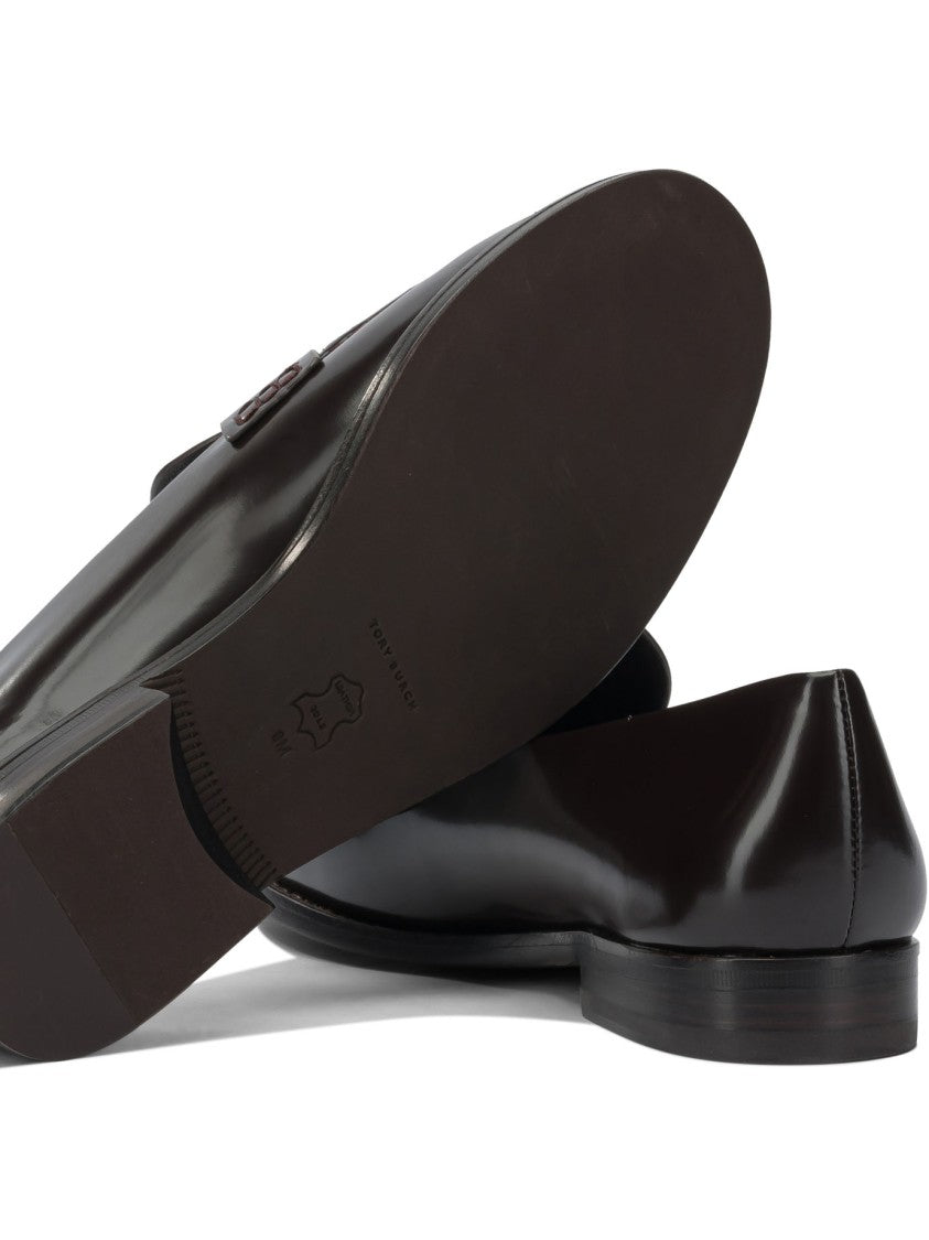 Tory Burch Polished Bovine Leather Penny Loafers