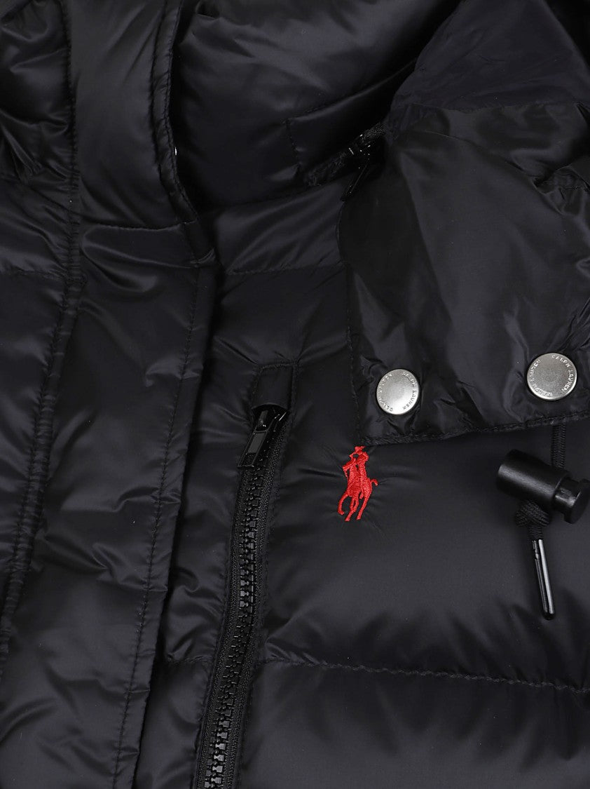 Polo Ralph Lauren Water-Repellent Quilted Down Jacket With Detachable Hood