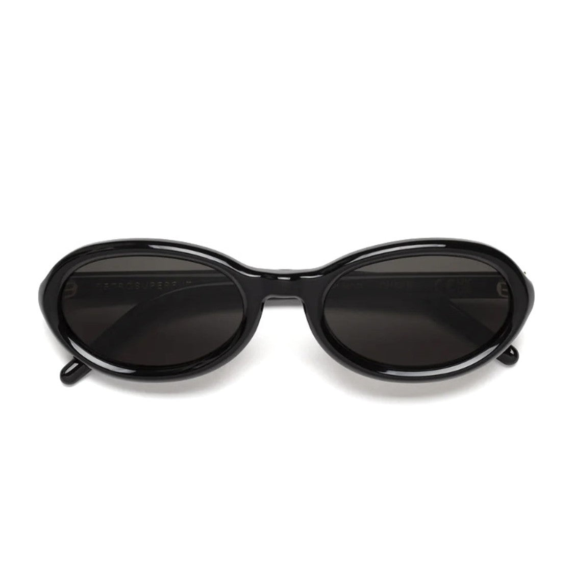 Retrosuperfuture Black Cherry Acetate Oval Sunglasses