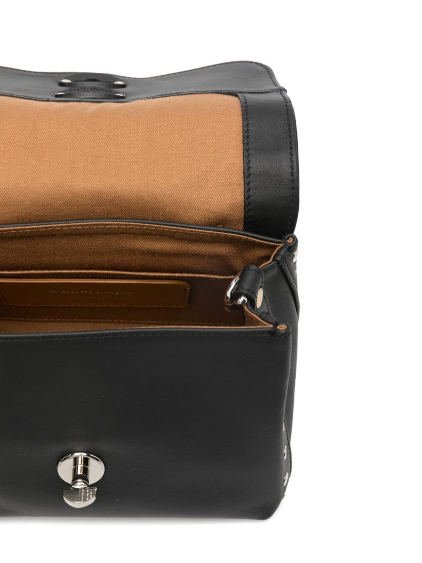 Zanellato Structured Black Leather Handbag
