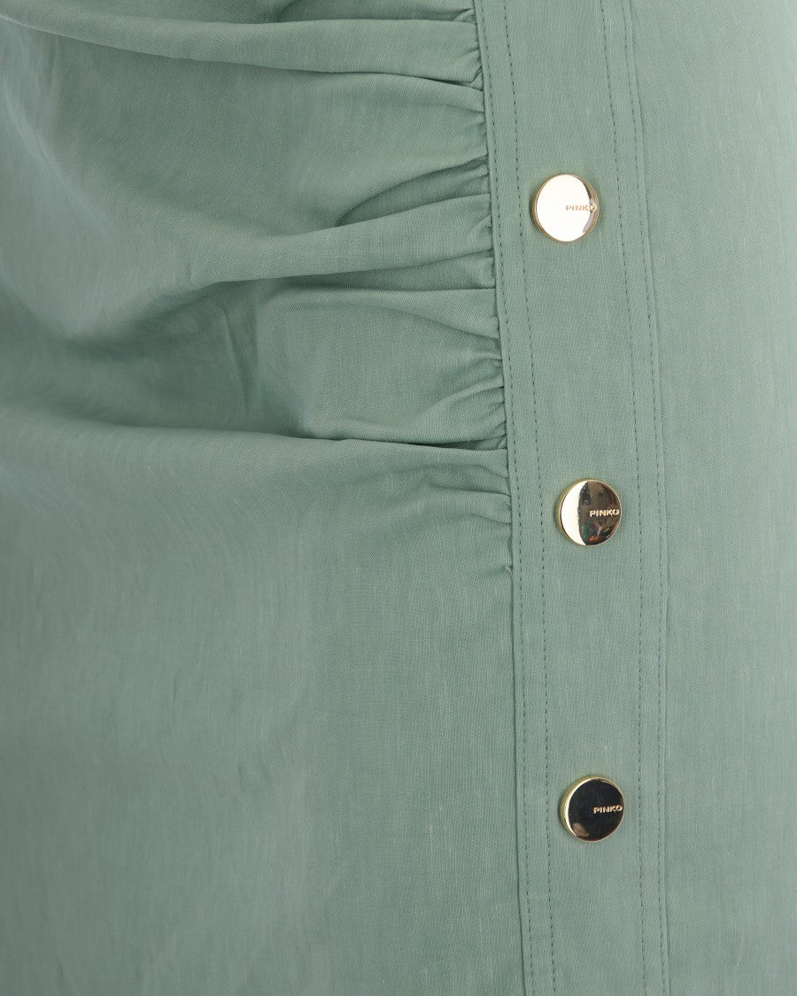 Pinko Alissa Green Linen Dress