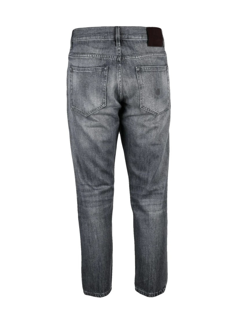 Don The Fuller Grey Cotton Men Jeans