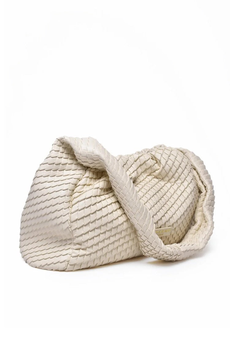 Ermanno Firenze Hobo Teagan Shoulder Bag - White