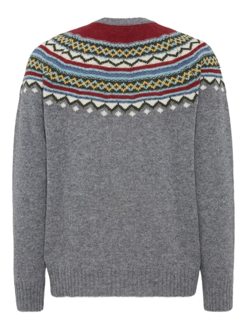 Dsquared2 Crew Neck Textured Knit Sweater