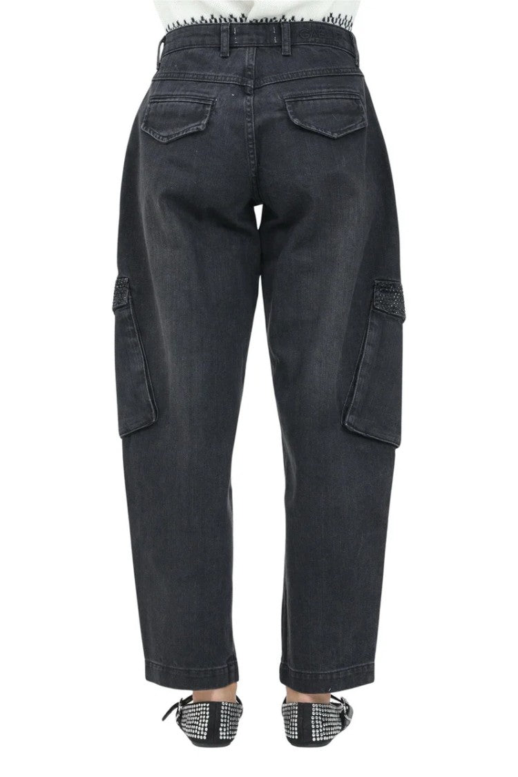 Gaëlle Washed Black Relaxed Fit Gaëlle Jeans