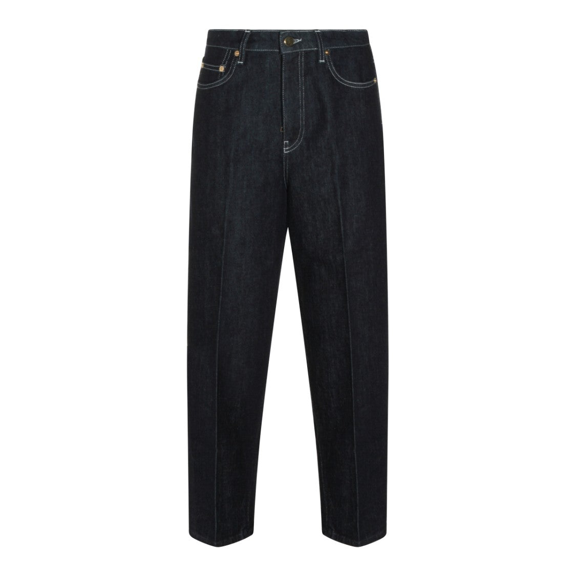 Fabiana Filippi Straight-Leg Trousers With High Waist And Gold-Tone Details