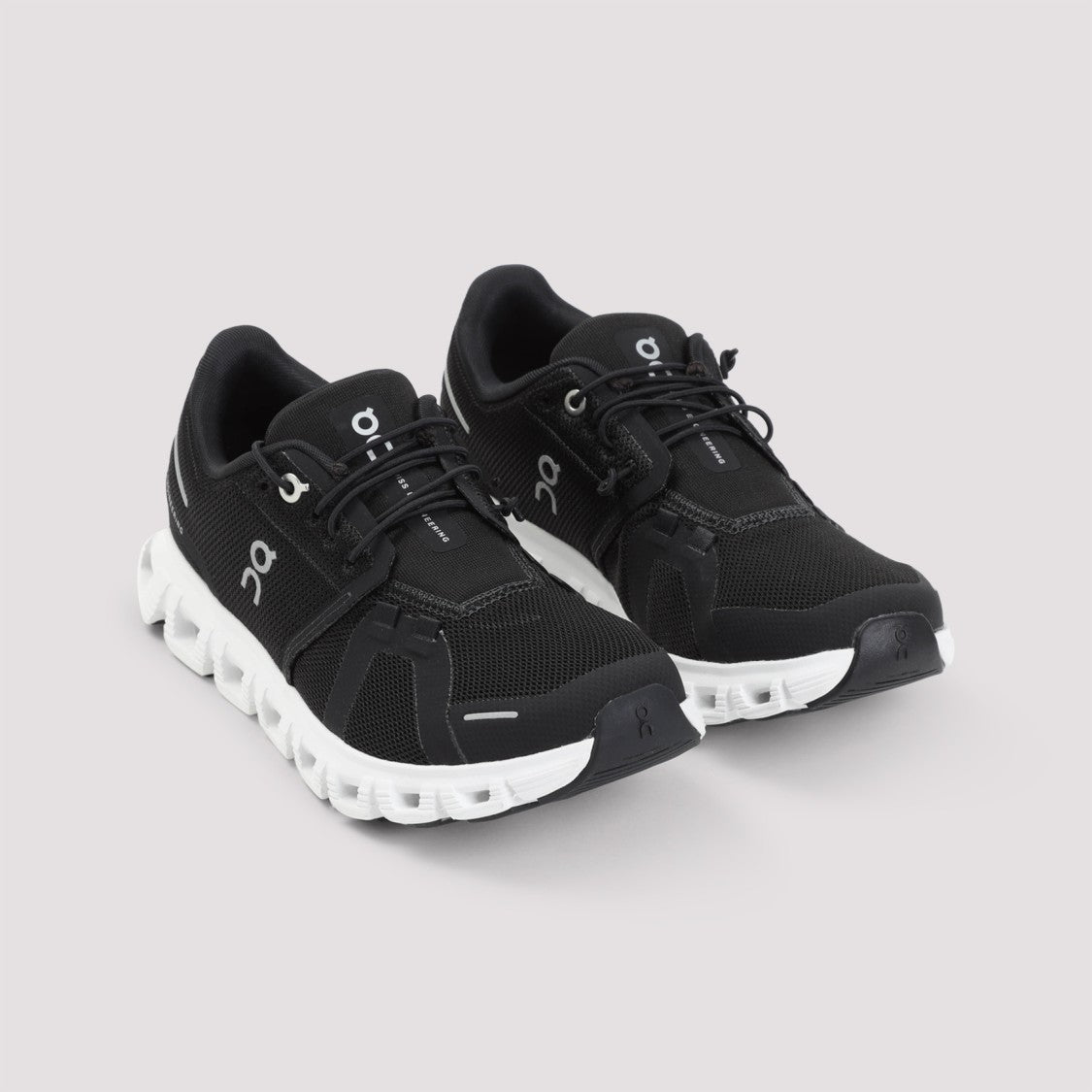 On Breathable Black Mesh Sneakers