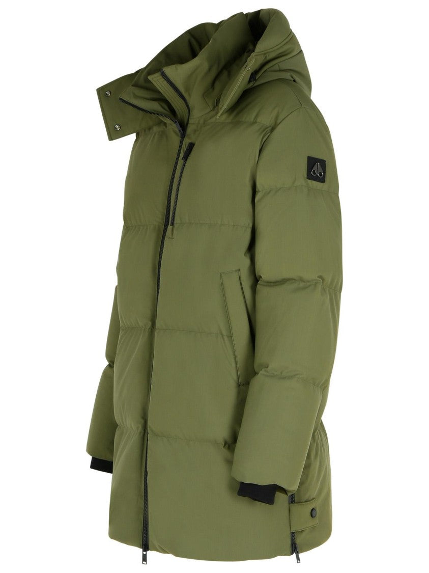 Moose Knuckles 'Chelia 3Q' Green Nylon Blend Parka