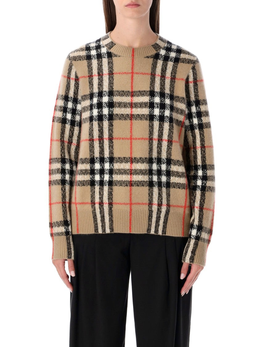 Burberry Costance Knit Check Sweater