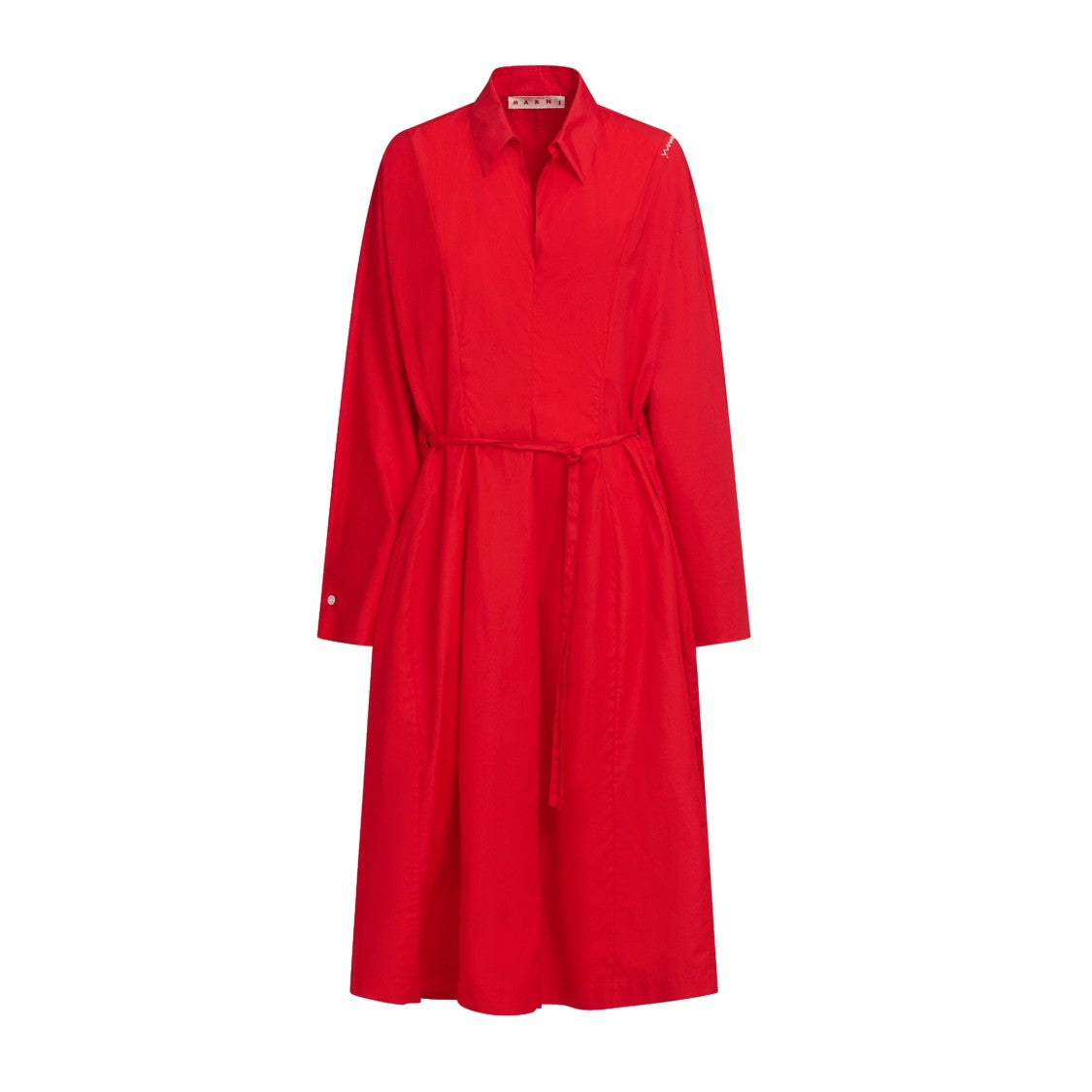 Marni Shirt Dress With Belted Waist