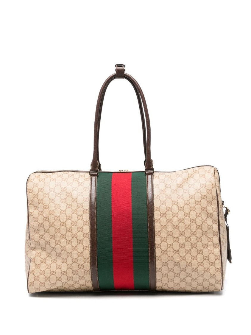 Gucci Monogram Web Stripe Large Duffle Bag
