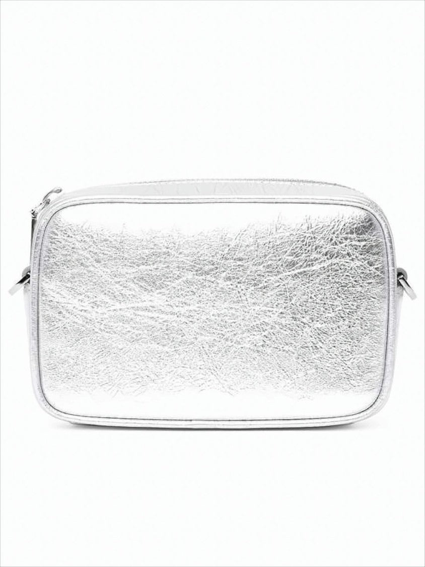 Golden Goose Textured Metallic Leather Shoulder Bag