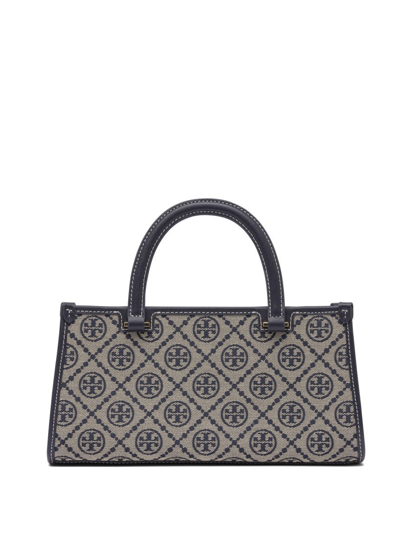 Tory Burch Small Rectangular Tote With Monogram Design