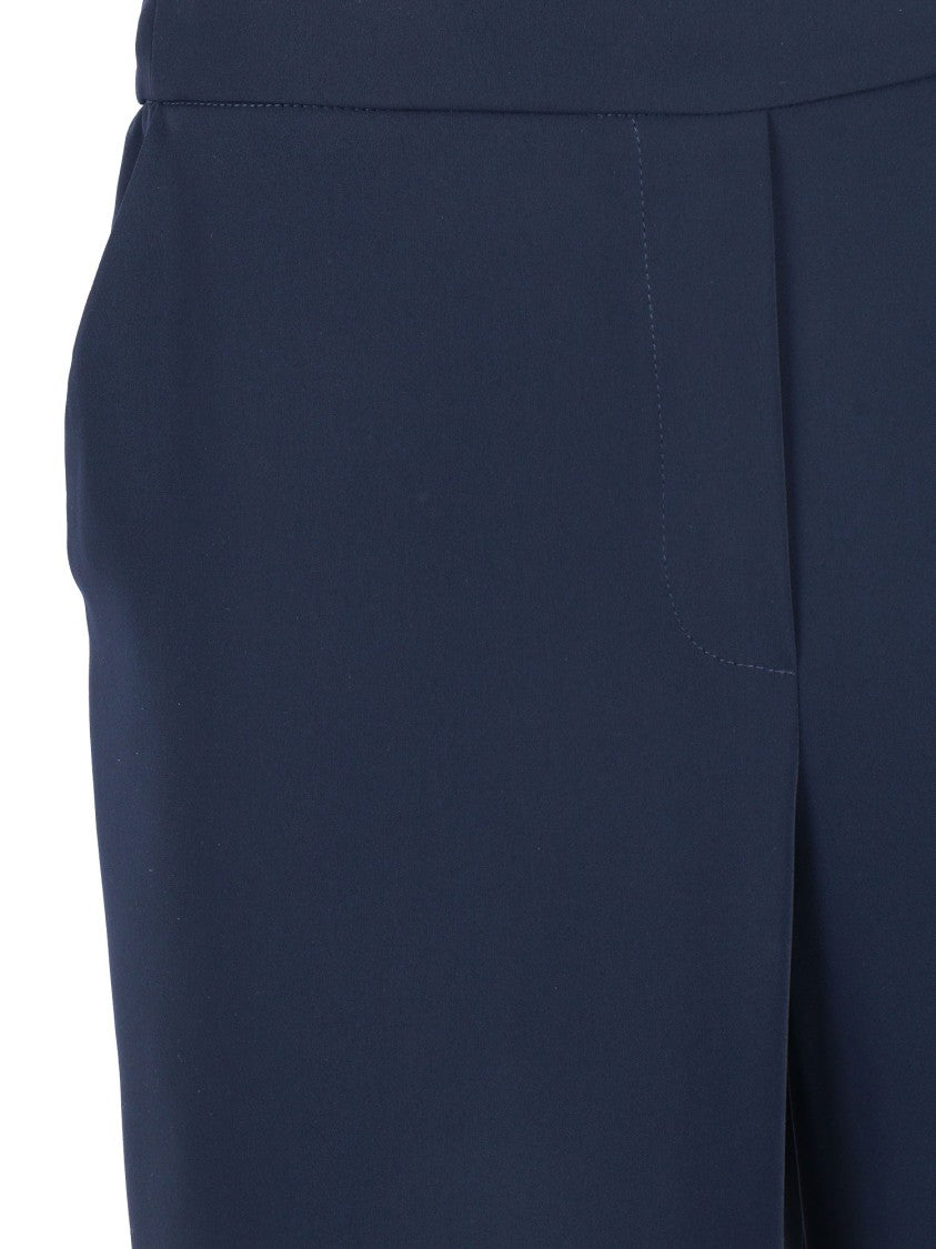 P.A.R.O.S.H. Tailored Blue Straight Leg Straight-Leg Pants
