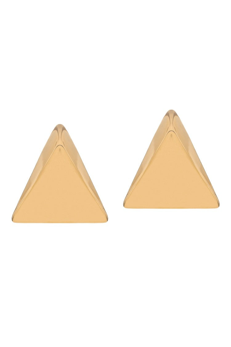 Federica Tosi Gold Virtual 18K Gold Plated Bronze Metal Earrings