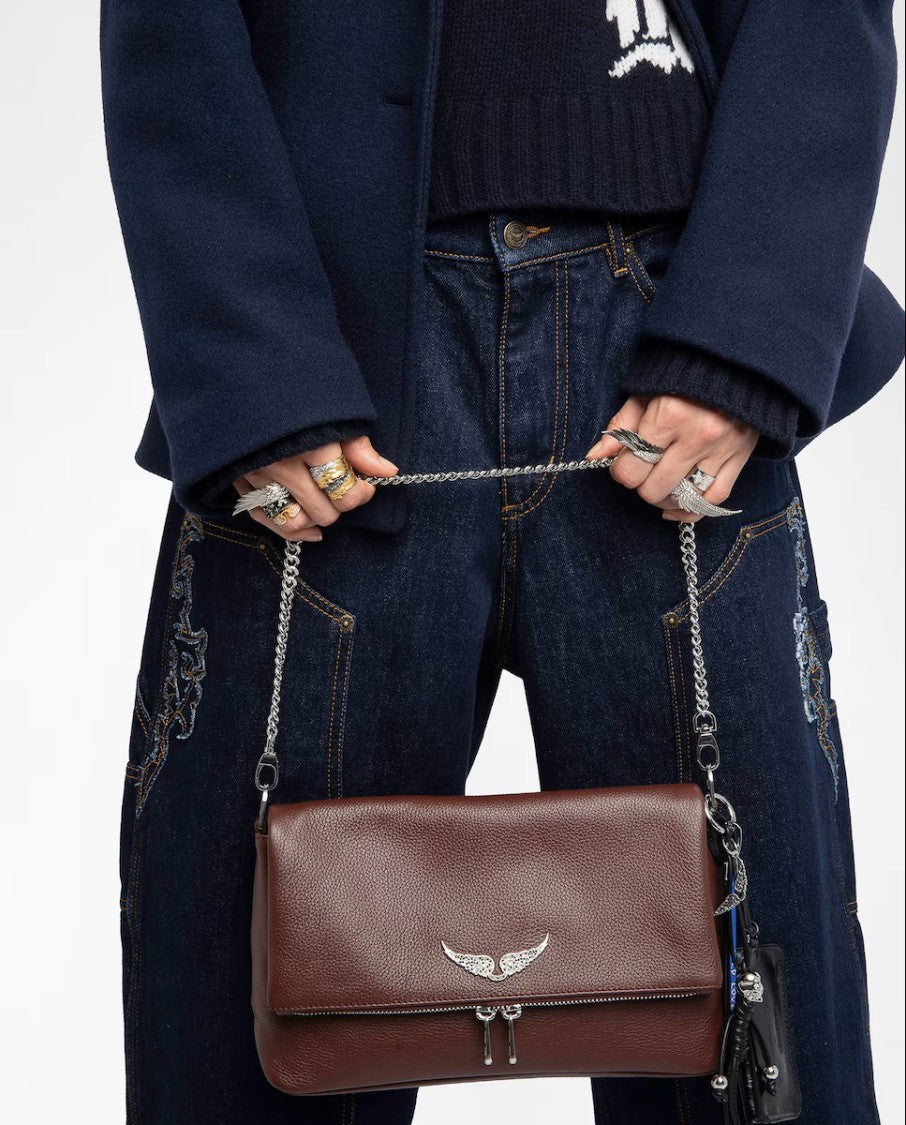 Zadig & Voltaire Rocky Ii Grained Leather Handbag