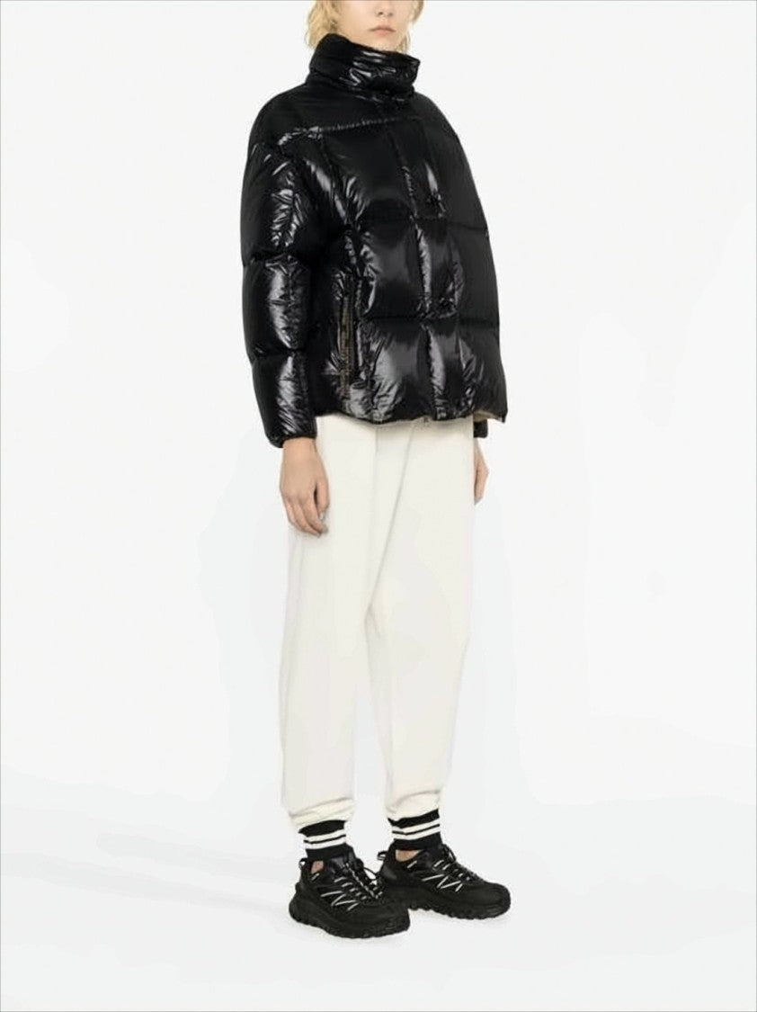 Moncler Glossy Black Quilted Down Puffer Coat