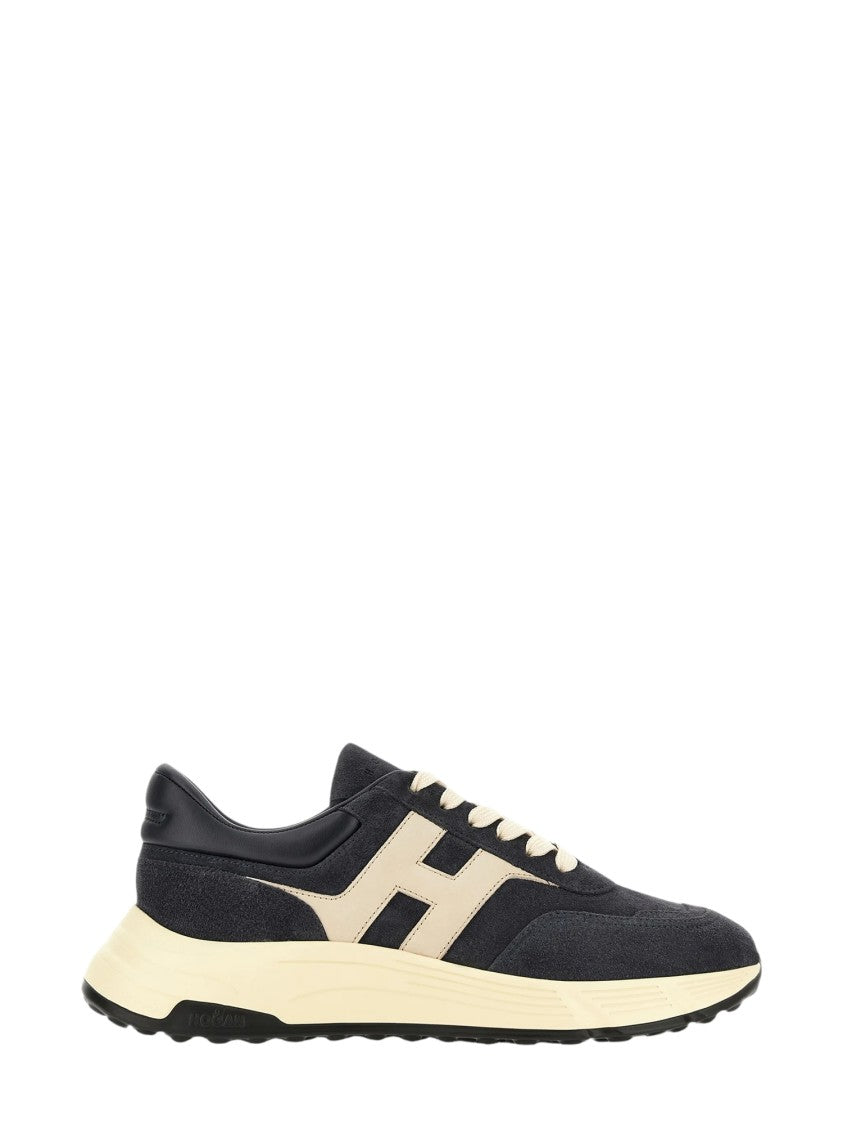 Hogan Black Hyperlight Suede Sneakers