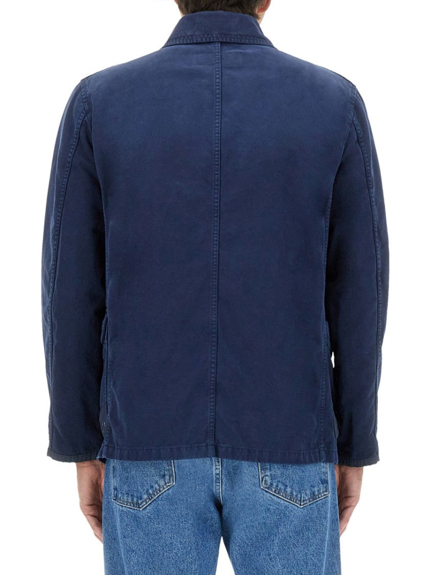 Fay Relaxed-Fit Jacket With Button-Up Front
