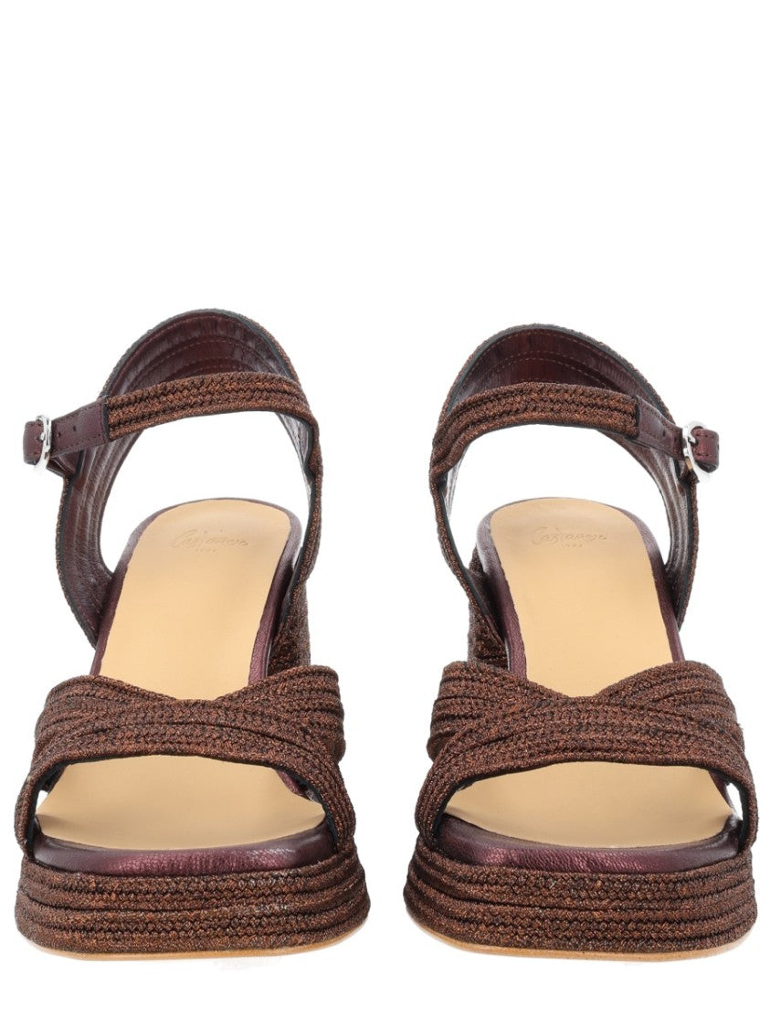 Castaner Neutrals Valley Braided Crisscross Strap Espadrilles