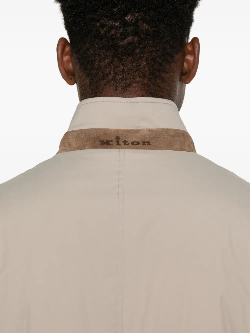 Kiton Structured Tailored Jacket With Notched Lapel