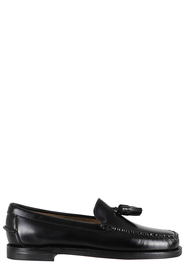 Sebago Shiny Leather Loafers With Tassel Detail