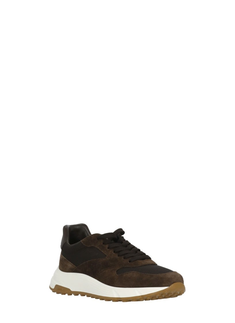 Hogan Brown Hyperligh Tech Fabric Sneakers