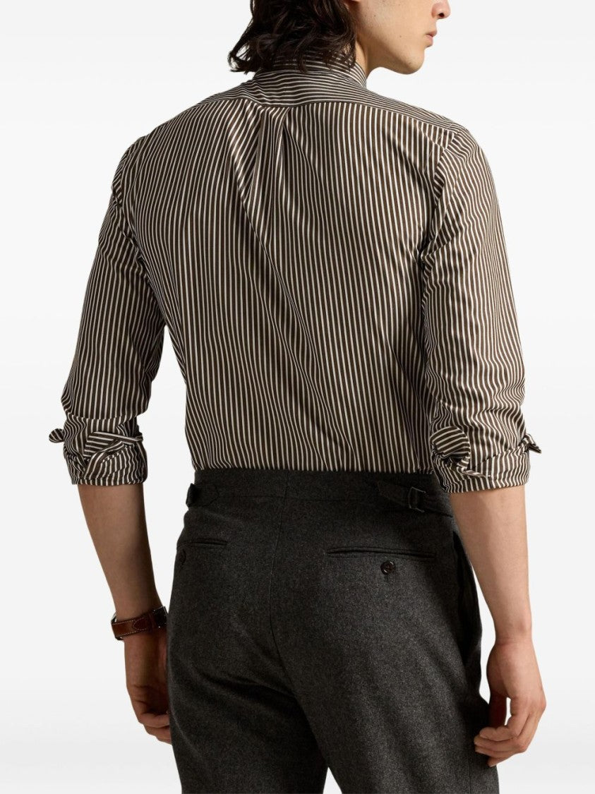 Polo Ralph Lauren Brown And White Shirts