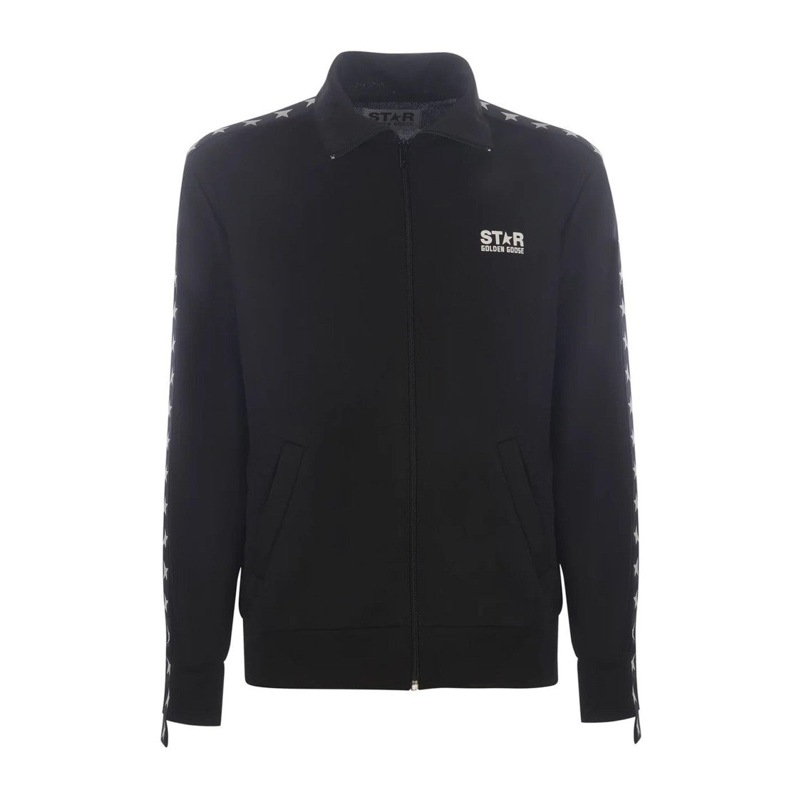 Golden Goose Zipped Track Jacket With Contrasting Star Detailing