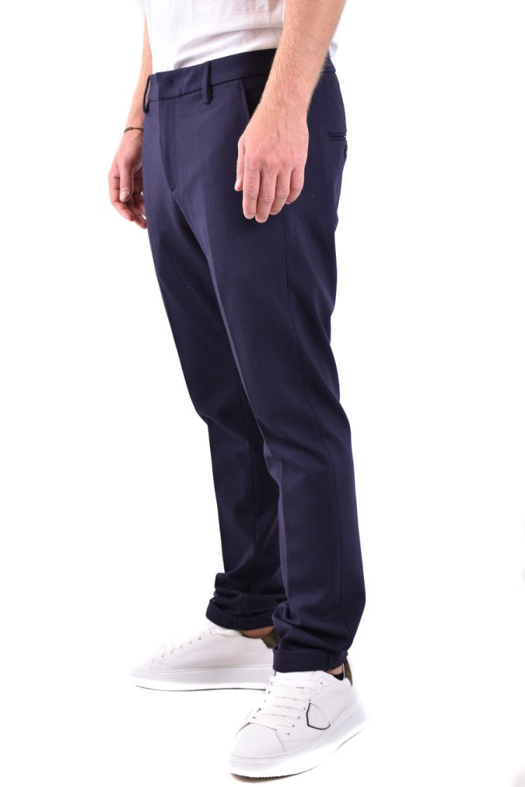 Dondup Blue Viscose Blend Trousers