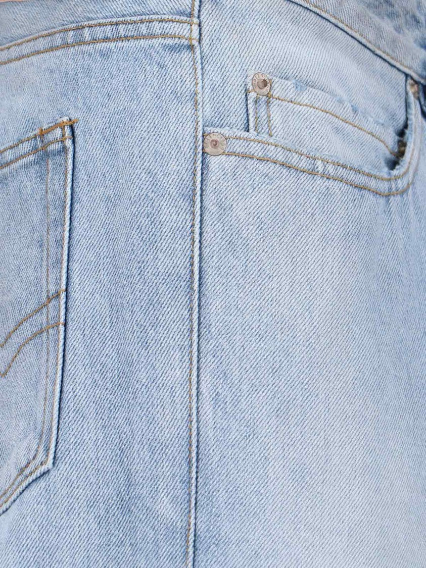 Balenciaga Deconstructed Light Blue Denim Jeans