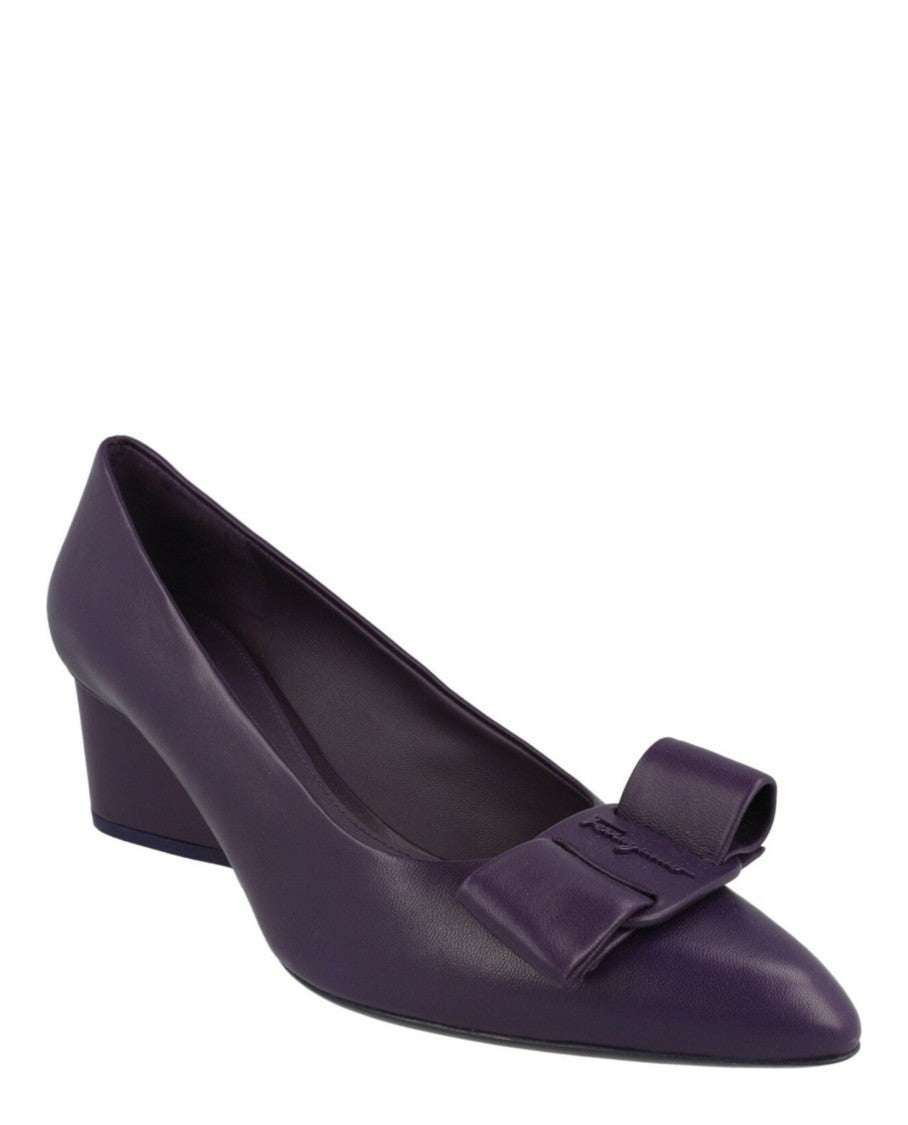 Ferragamo Viva 55 Leather Pumps