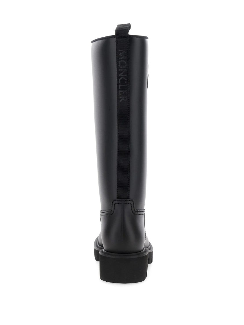 Moncler Kickstream High Black Rain Boots
