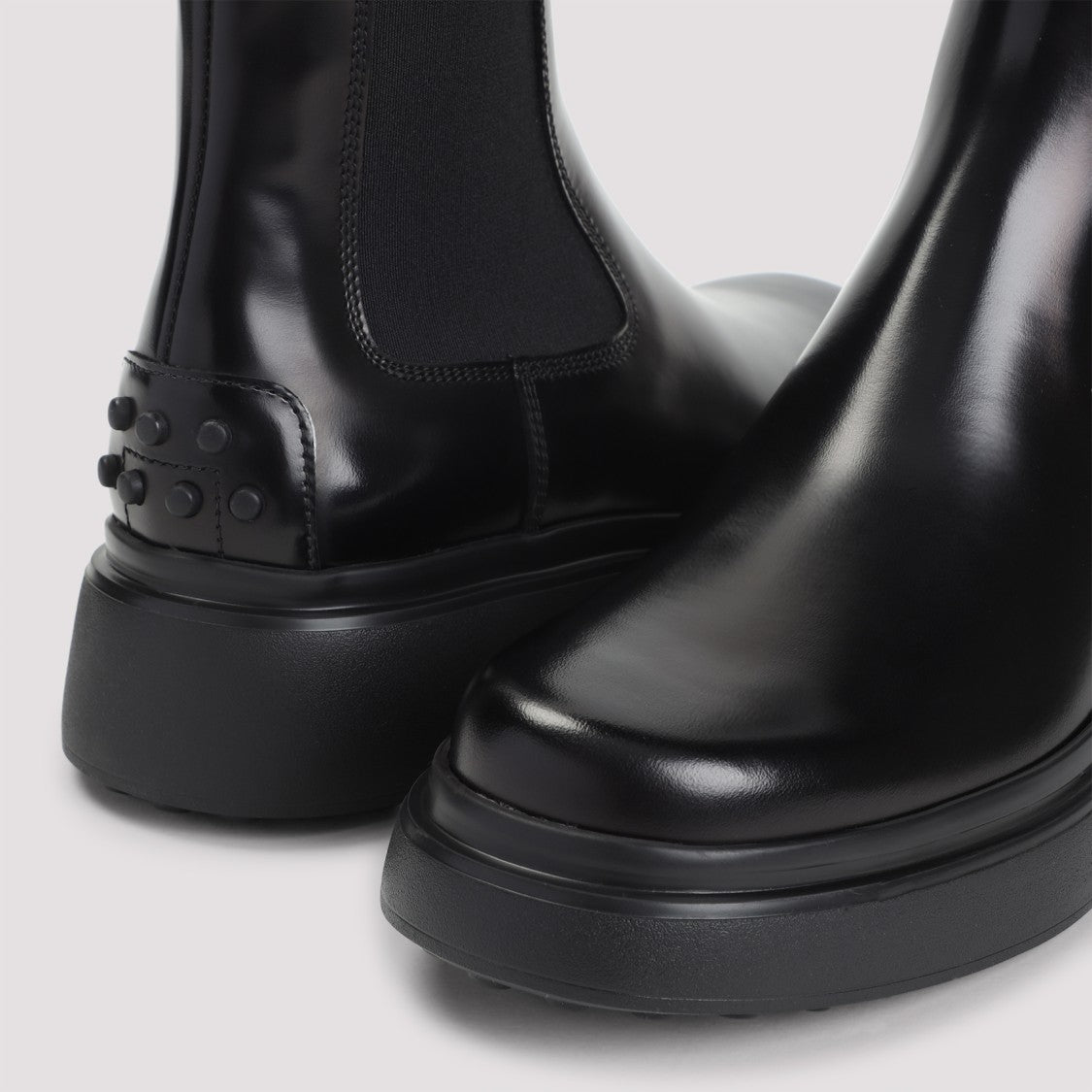 Tod's Black Leather Ankle Boots