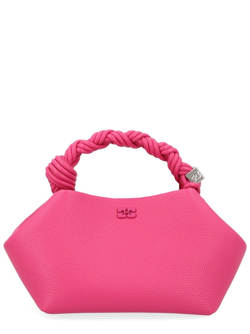 Ganni Geometric Twisted Handle Handbag