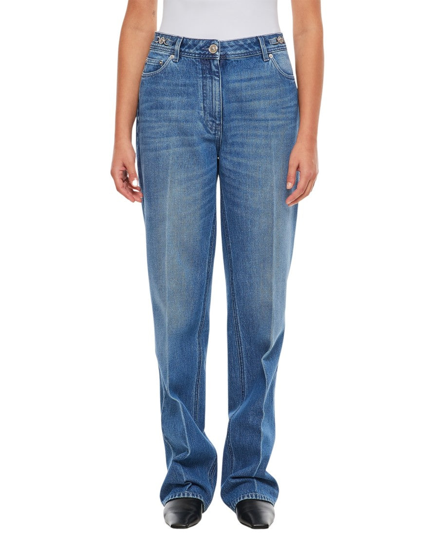 Versace Denim Stone Wash Denim Pant