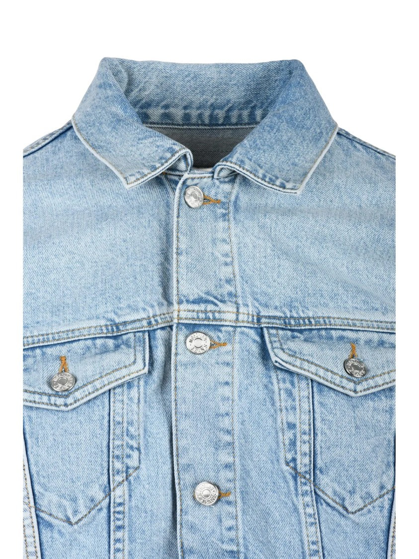 Mo5ch1no Jeans Blue Short Cotton Denim Jacket