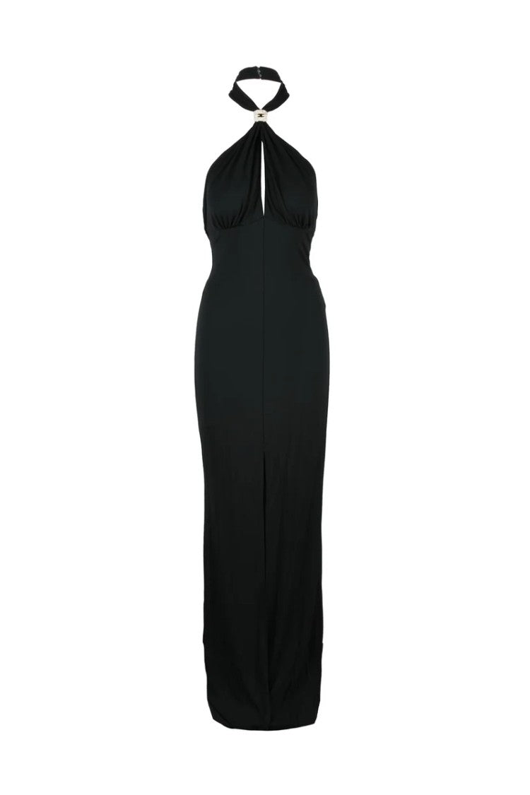 Elisabetta Franchi Long Dress - Black