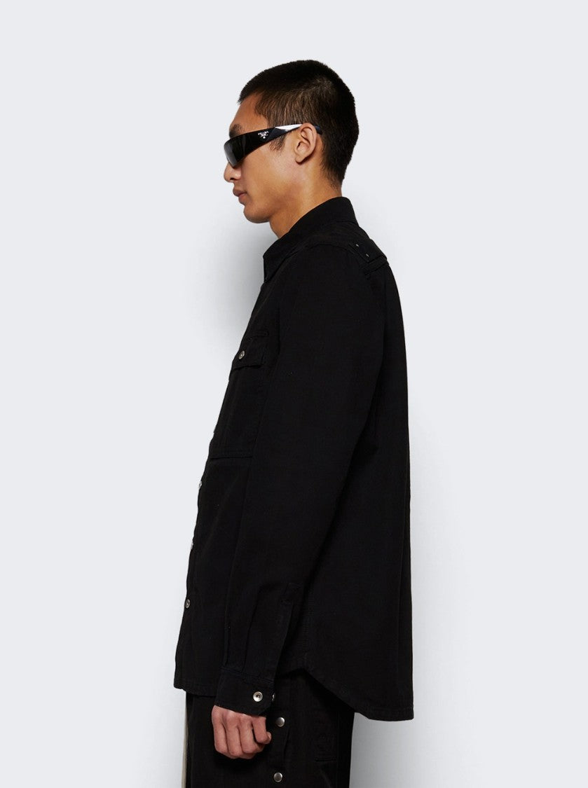 Drkshdw By Rick Owens Outershirt Jacket Black