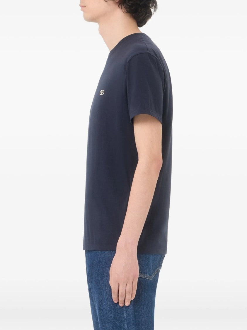 Valentino White Short-Sleeve Cotton T-Shirt