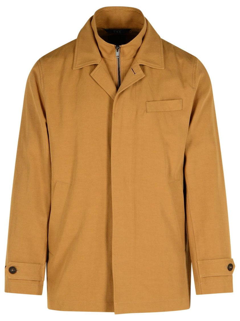 Fay Morning' Beige Cotton Blend Jacket