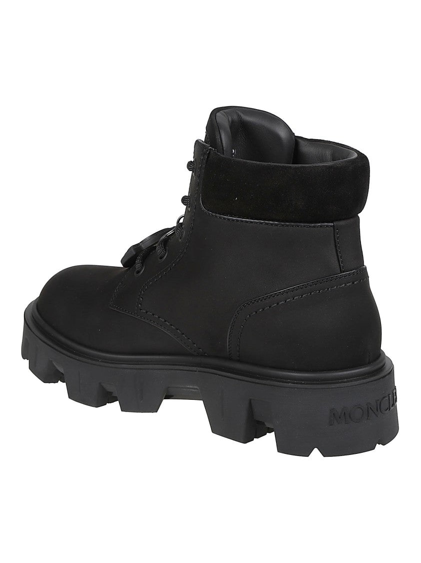 Moncler Peak City Rugged Calf Leather Ankle Boots