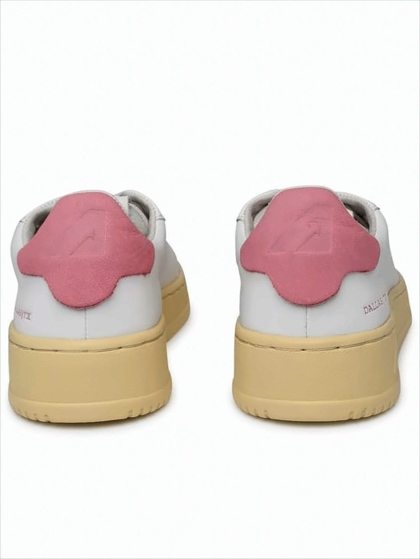 Autry Low-Top Leather Sneakers With Contrasting Rubber Sole